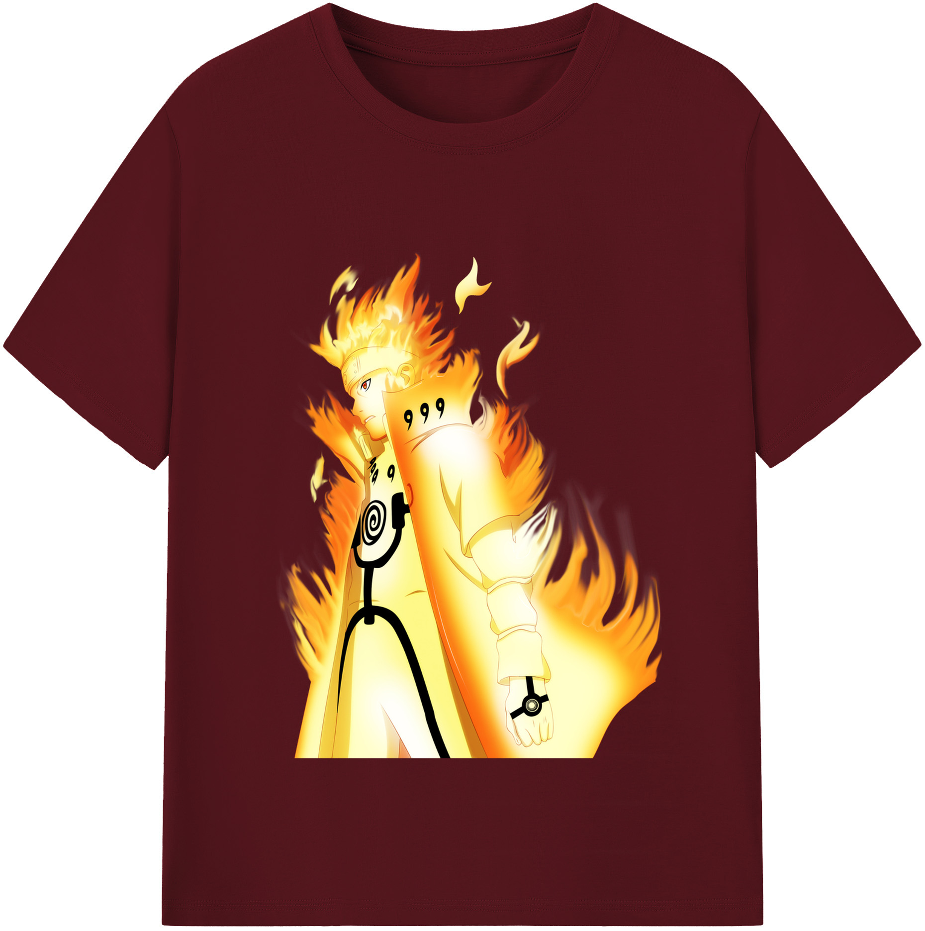 （画像用） NARUTO -ナルト- うずまき ナルト Uzumaki Naruto 綿100％半袖Tシャツ（フロントプリント）